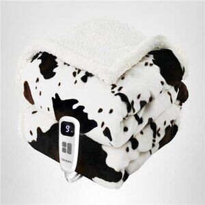 Heated Blanket Throw Blanket - Fast Heating Electric Blanket, Soft Flannel